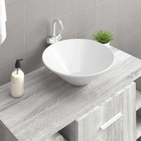 Vidaxl Watens 2 stk 42x42x14 cm keramisk hvid