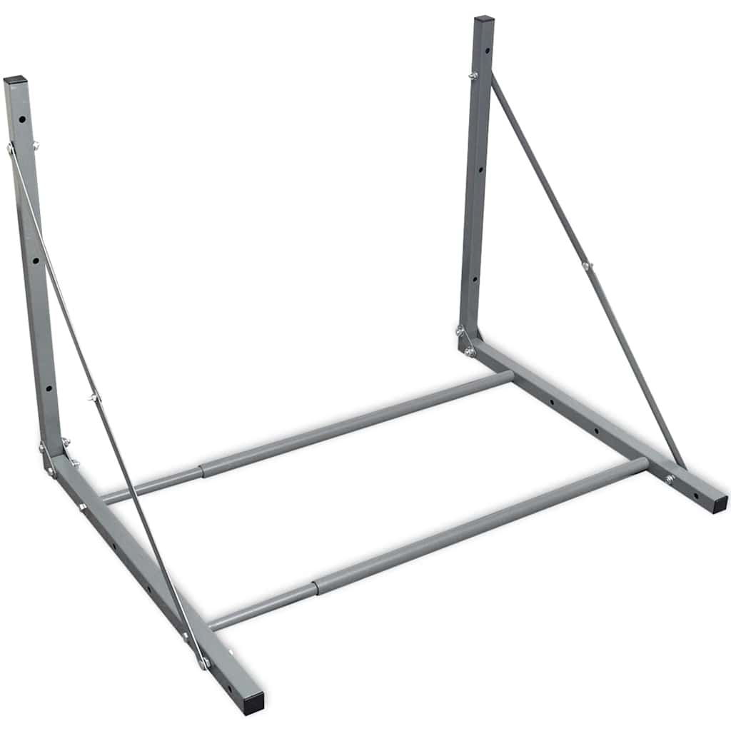 Vidaxl Tire Rack Steel Silver Colored
