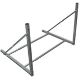 Vidaxl Tire Rack Steel Silver Colored