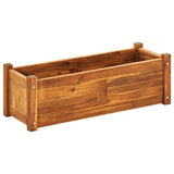 Vidaxl Planter hævet 76x27,6x25 cm acaciahout