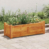 Vidaxl Planter hævet 76x27,6x25 cm acaciahout