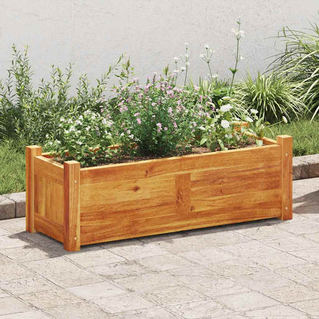 Vidaxl Planter hævet 76x27,6x25 cm acaciahout