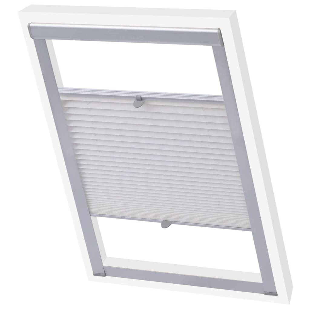Vidaxl Roller Blind plisseret hvid 206