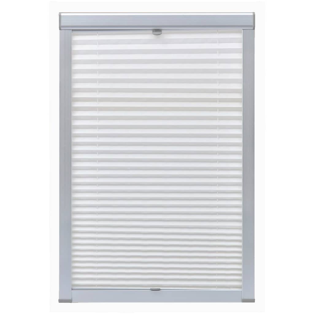 Vidaxl Roller Blind plisseret hvid F06