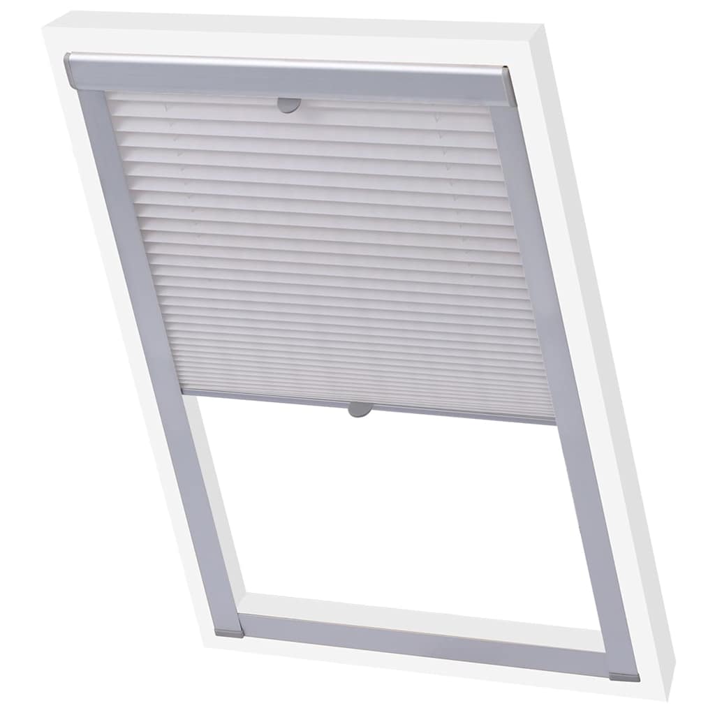 Vidaxl Roller Blind plissed White M08 308