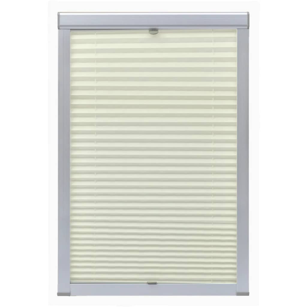 Vidaxl Roller Blind Pleated Cream M08 308