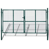 Vidaxl Port Double Door Powder -Coated Steel