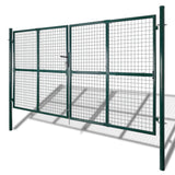 Vidaxl Port Double Door Powder -Coated Steel