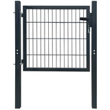 Vidaxl Port 105x150 cm stål antracit -farvet