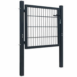 Vidaxl Port 105x150 cm stål antracit -farvet