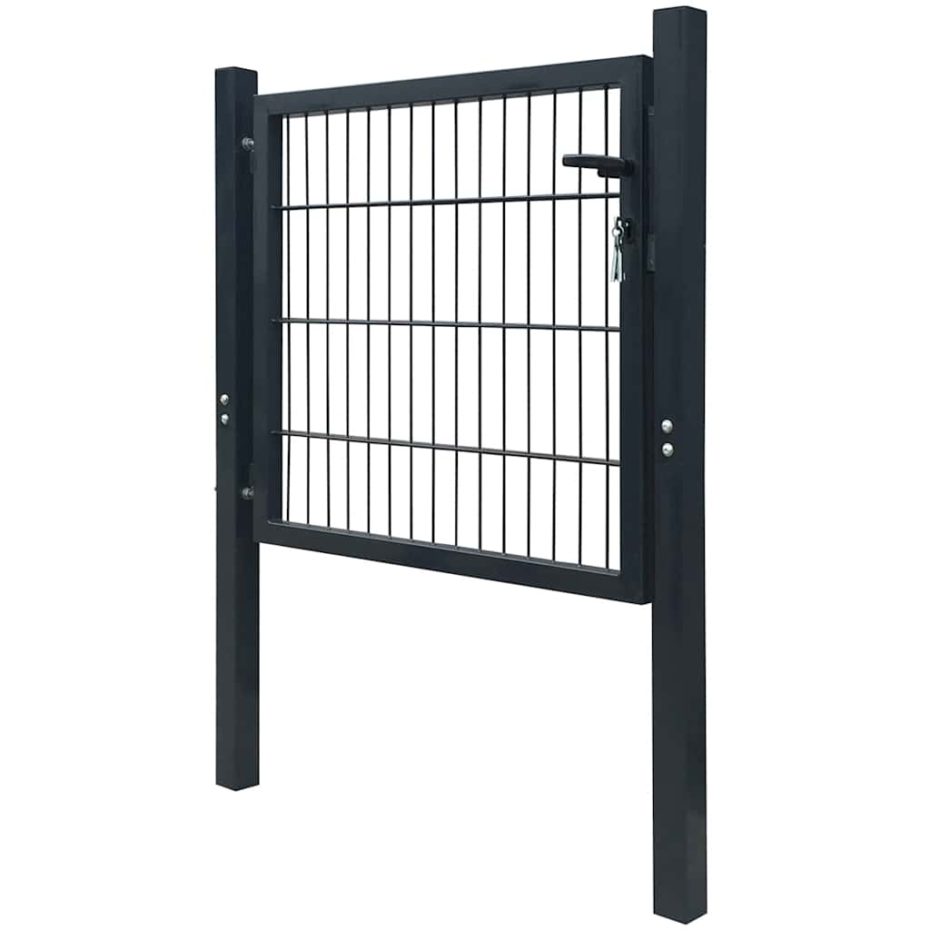 Vidaxl Port 105x150 cm stål antracit -farvet