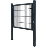 Vidaxl Port 105x150 cm stål antracit -farvet