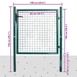 Vidaxx enkeltdør 100x100 cm pulverlakeret stål