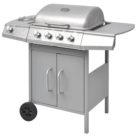 Vidaxl gasbarbecue 4+1 madlavningszone sølv