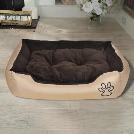 VidaXL hundeseng brun og beige xxl