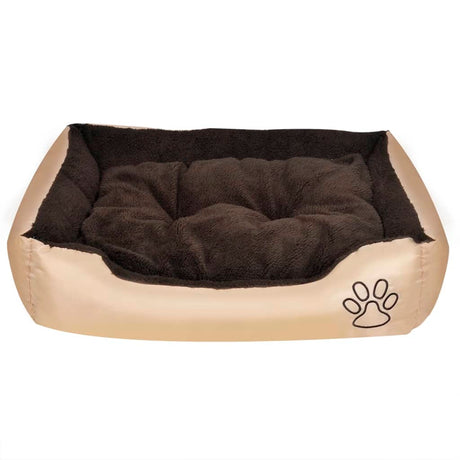 VidaXL hundeseng brun og beige xxl