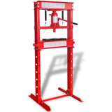 Vidaxl Workplace Press 20 ton rød