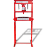 Vidaxl Workplace Press 20 ton rød