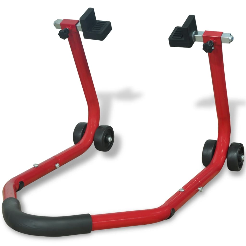 Vidaxl motorcykel baghjul paddock standard rød