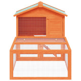 Vidaxl Rabbit Loft med Run Wood