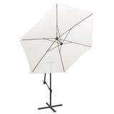 Vidaxl Flydende parasol 3 m sandhvid