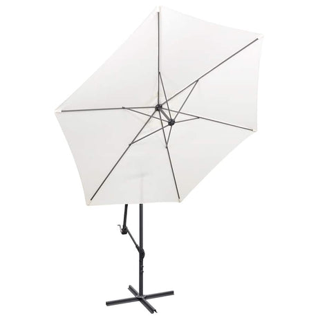 Vidaxl Flydende parasol 3 m sandhvid