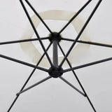 Vidaxl Flydende parasol 3 m sandhvid