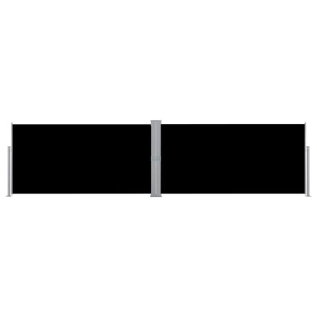 Vidaxl forrude udvides 160x600 cm sort