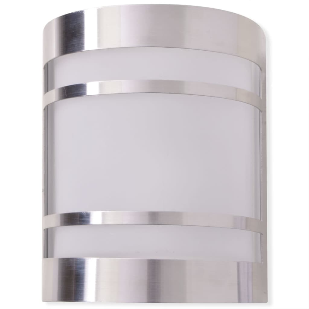 Vidaxl Wall Lamp til udvendig lys rustfrit stål