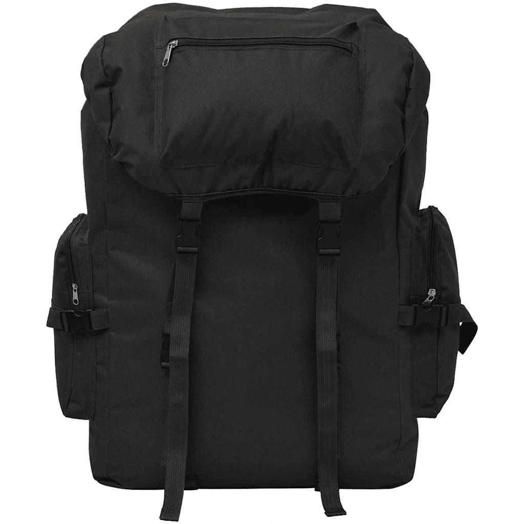 Vidaxl Backpack Army Style 65 L sort