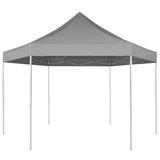 Vidaxl Parttent Pop-Up Hexagonal foldning 3,6x3,1 m grå
