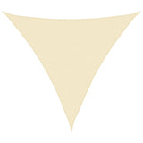Vidaxl Sunshade HDPE Triangular 5x5x5 m Créme farvet