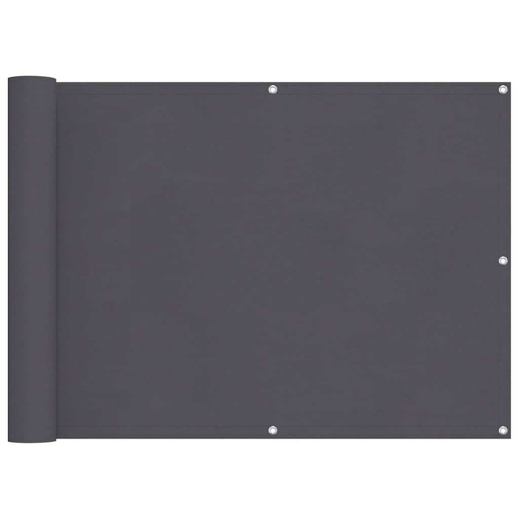 Vidaxl balkonskærm 90x400 cm Oxford stof Anthracite
