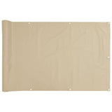 Vidaxl balkonskærm Oxford Textile 75x600 cm beige