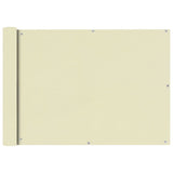 Vidaxl balkonskærm Oxford Textile 75x600 cm creme