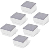 Vidaxxl jordspots 6 stk LED 100x100x68 mm