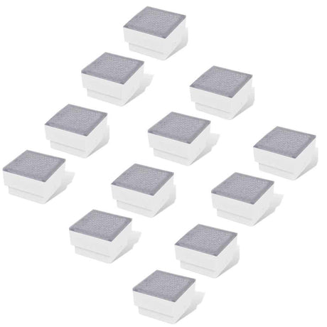 Vidaxxl jordspots 12 stk LED 100x100x68 mm