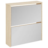 Vidaxl Shoe Cabinet Two -Layer med Mirror 63x17x67 cm eg