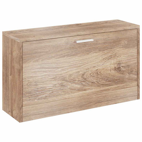Vidaxl sko opbevaringsbænk 80x24x45 cm eg farvet