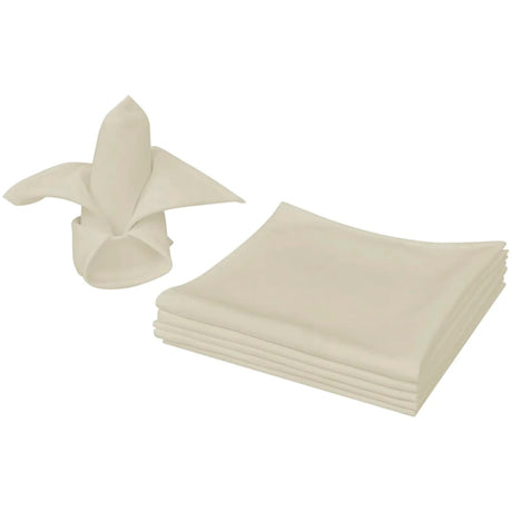 Vidaxl servietter 25 stykker creme 50x50 cm