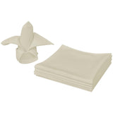 Vidaxl servietter 100 stykker creme 50x50 cm