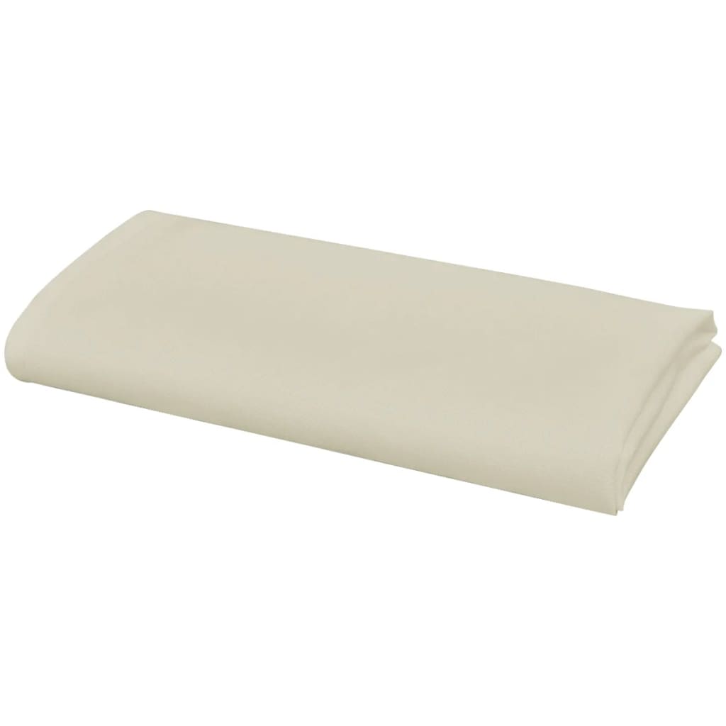 Vidaxl servietter 100 stykker creme 50x50 cm