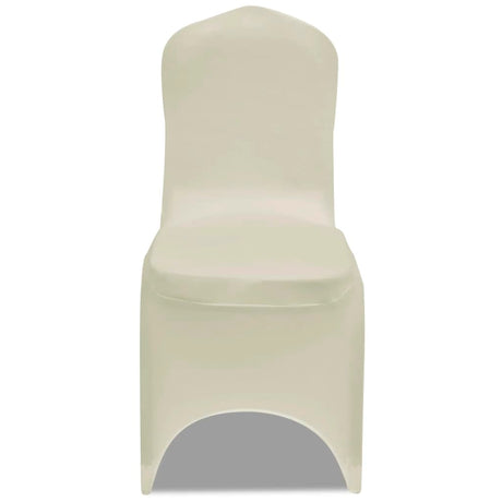 Vidaxl Stol Cover Stretch 4 stykker creme -farvet