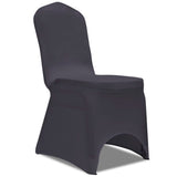 Vidaxl Stol Cover Stretch Anthracite 6st