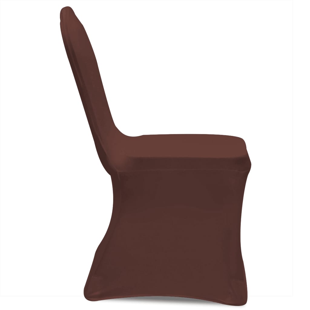 Vidaxl Stol Cover Stretch 6 St Brown