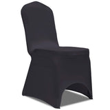 Vidaxl Stol Cover Stretch Anthracite 4 stykker