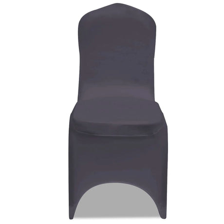 Vidaxl Stol Cover Stretch Anthracite 4 stykker