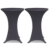 VidaXL borddæksel stretch 2 stk 70 cm antracit