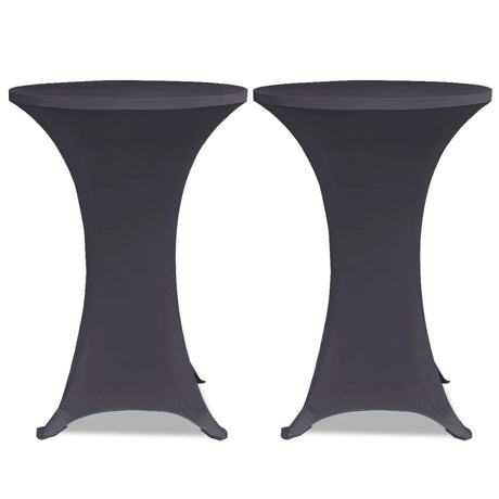 VidaXL borddæksel stretch 2 stk 70 cm antracit