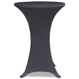 VidaXL borddæksel stretch 2 stk 70 cm antracit